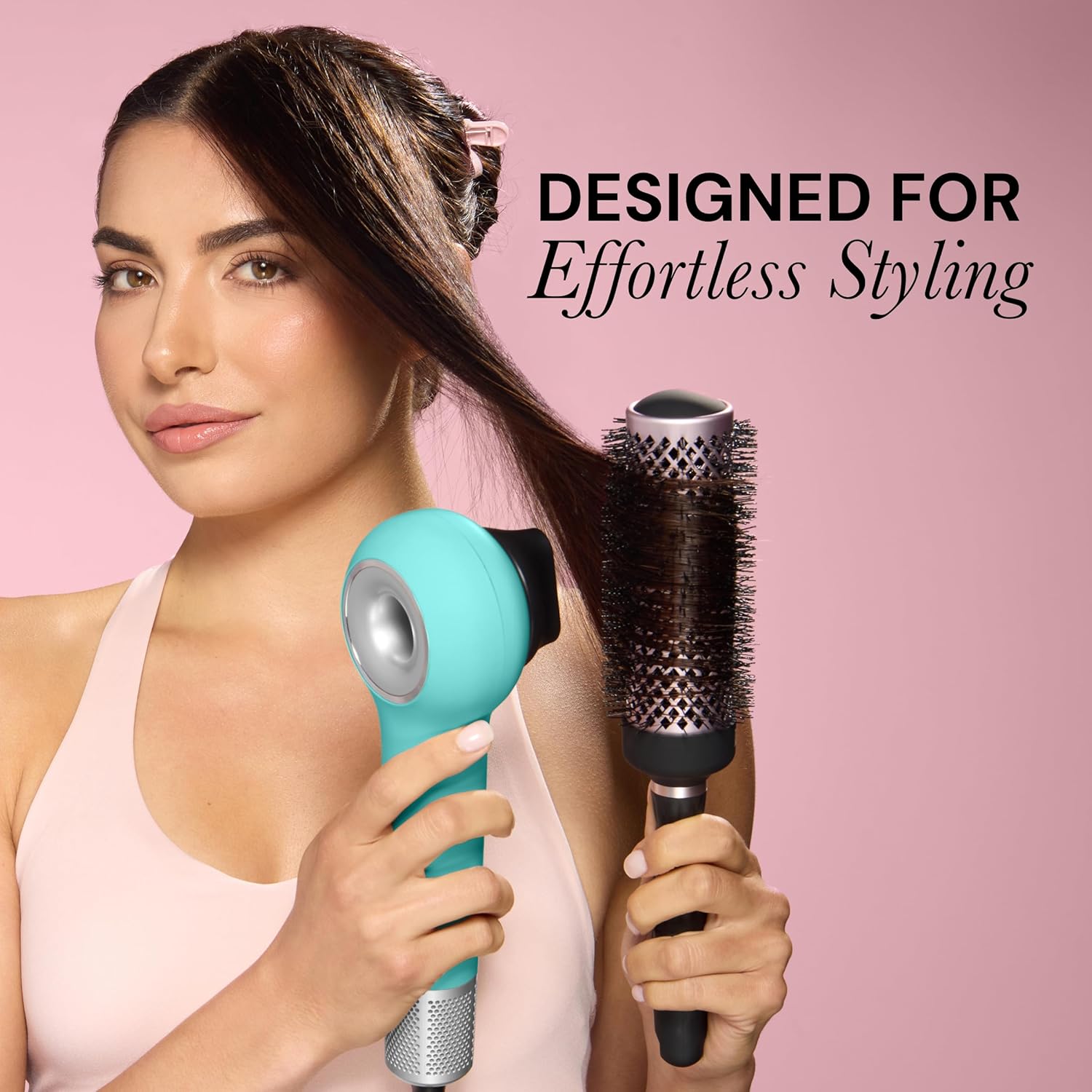 L’Ange Hair Axia HaloRing Ionic Hair Dryer (Blue) - View 3