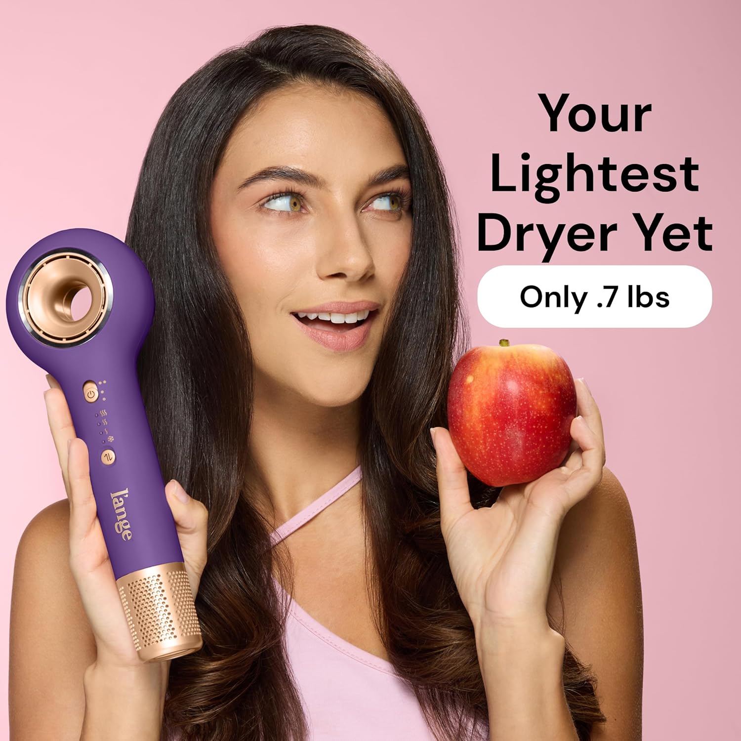L’Ange Hair Axia HaloRing Ionic Hair Dryer (Purple) - View 6