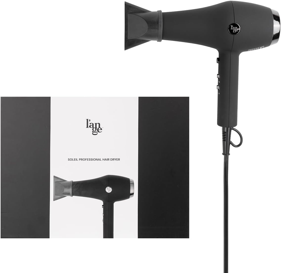 L’Ange Hair Soleil Professional Hair Dryer (Black) - View 5