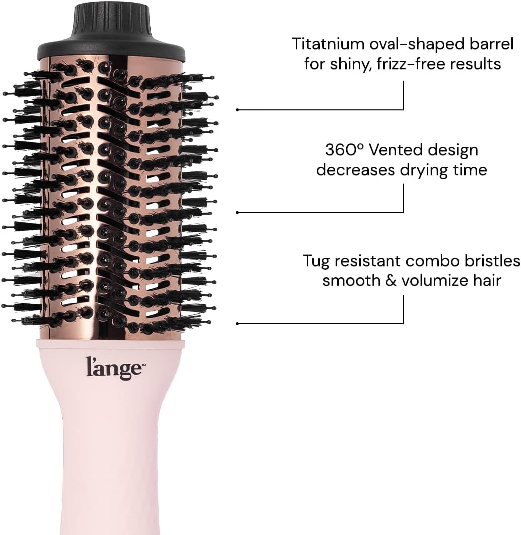 L'ANGE HAIR Le Volume 2-in-1 Titanium Blow Dryer Brush (Blush - 60mm) - View 2