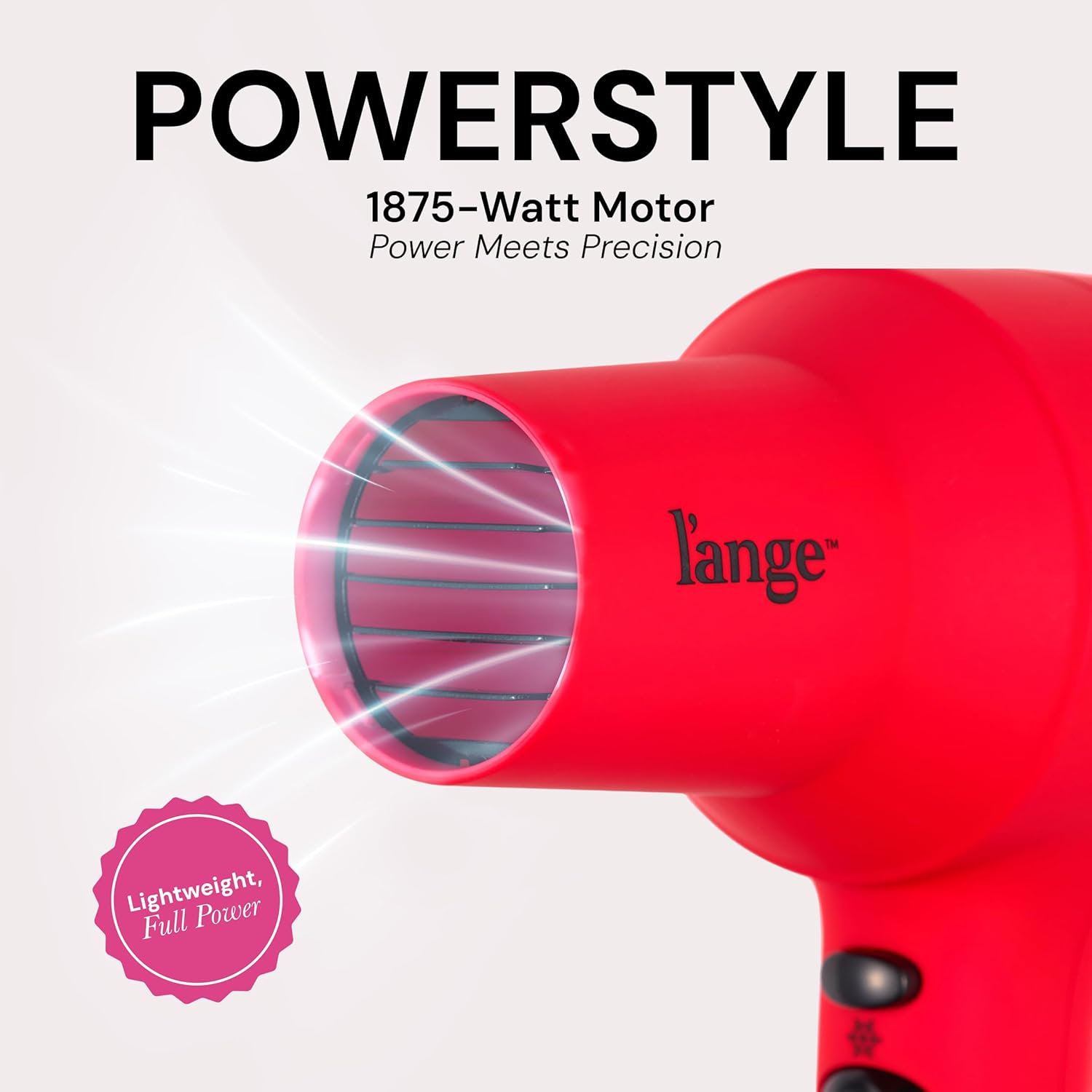 L'ANGE HAIR PowerStyle Turbo Ionic Hair Dryer (Red) - View 4