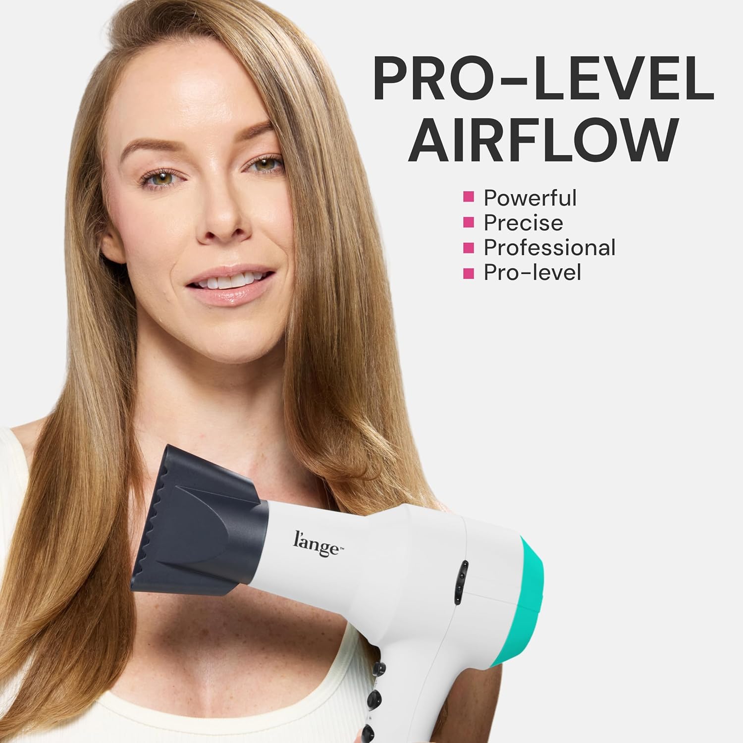 L'ANGE HAIR PowerStyle Turbo Ionic Hair Dryer (White) - View 3