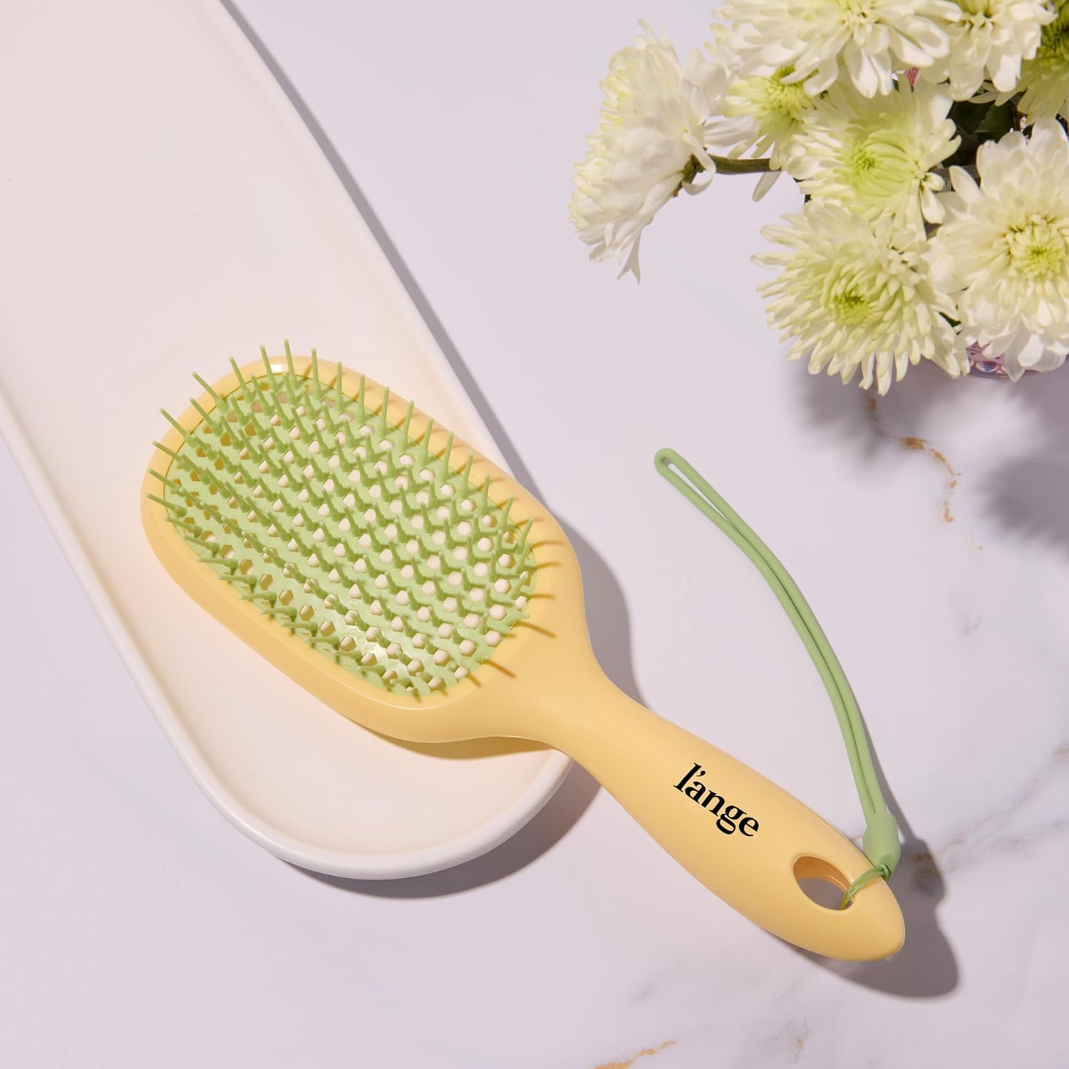 L'ANGE HAIR Detangling Vented Brush (Yellow) - View 3