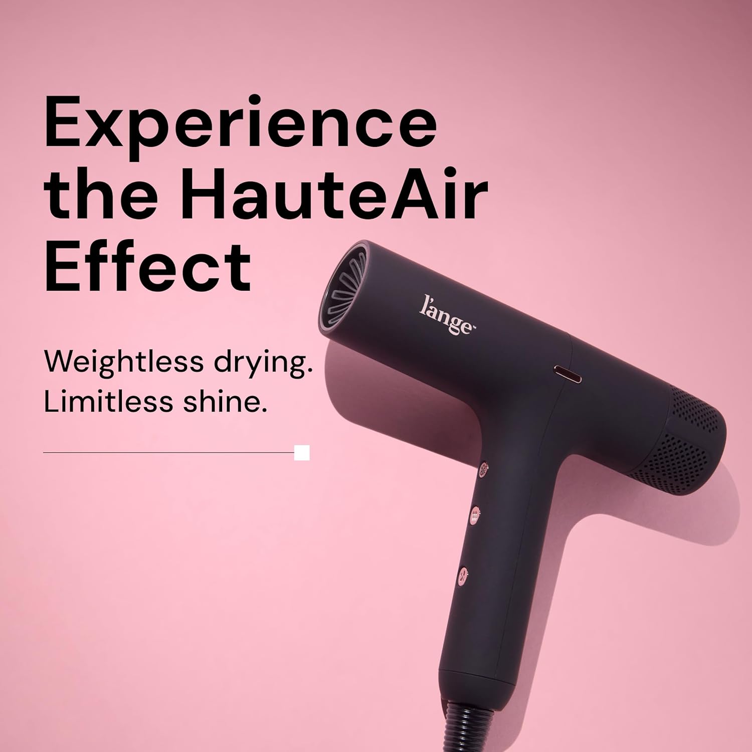 L'ANGE HAIR HauteAir Digital Professional Hair Dryer (Black) - View 2
