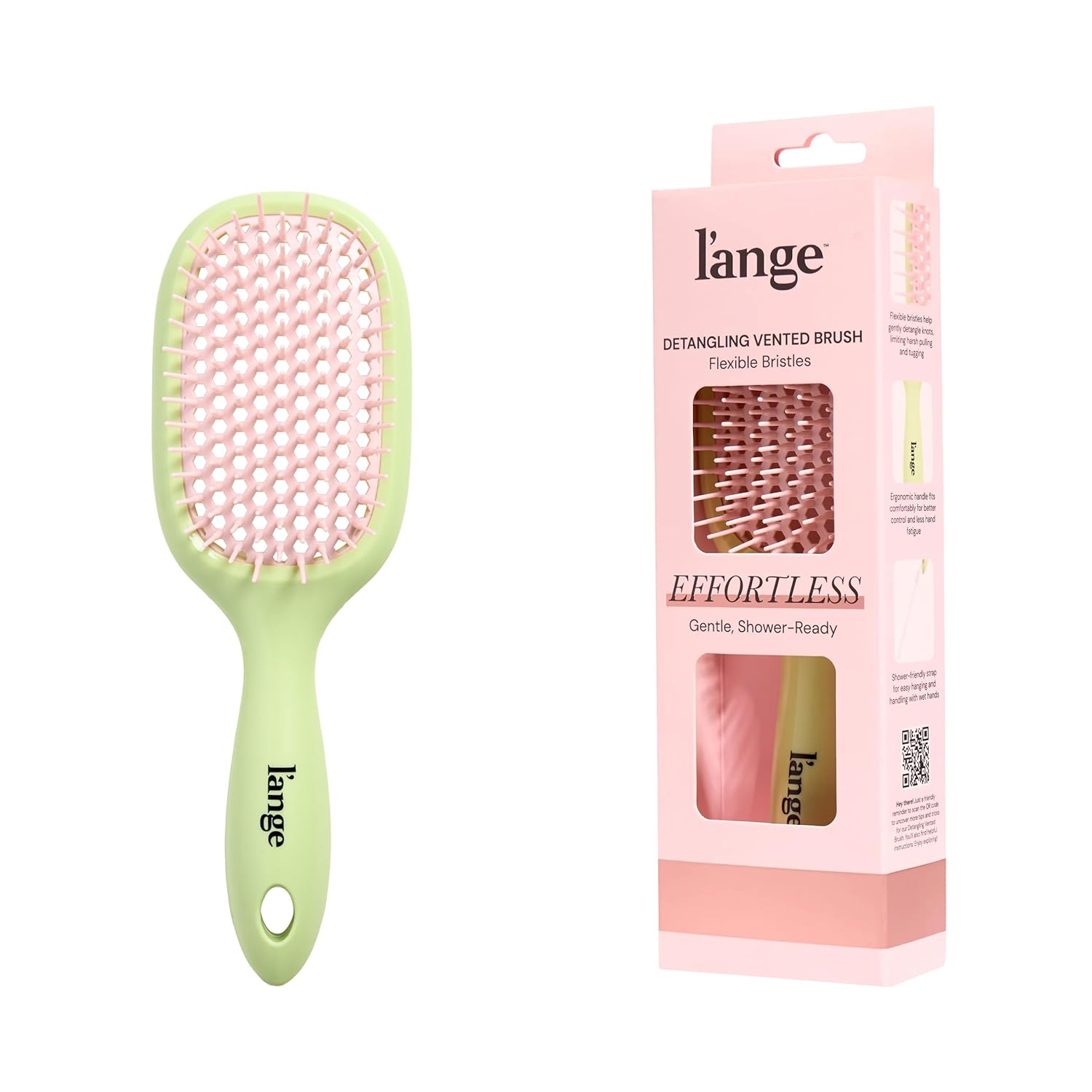 L'ANGE HAIR Detangling Vented Brush (Green) - Main image