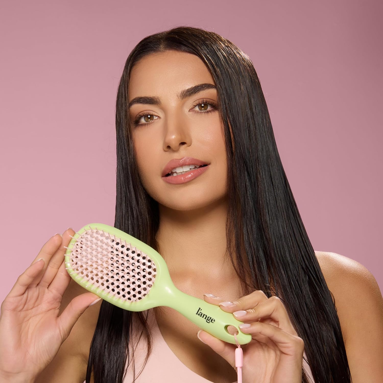 L'ANGE HAIR Detangling Vented Brush (Green) - View 3
