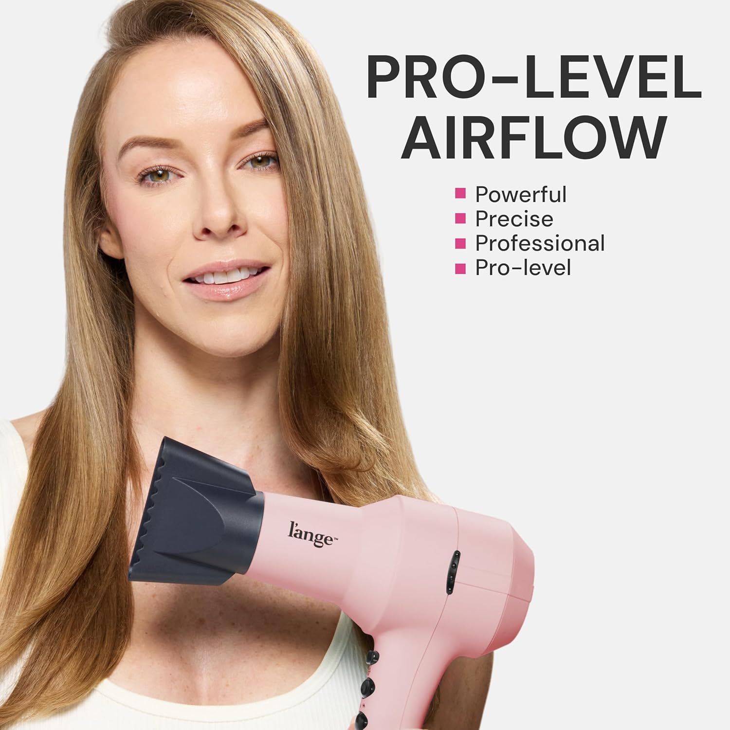 L'ANGE HAIR PowerStyle Turbo Ionic Hair Dryer (Blush) - View 3