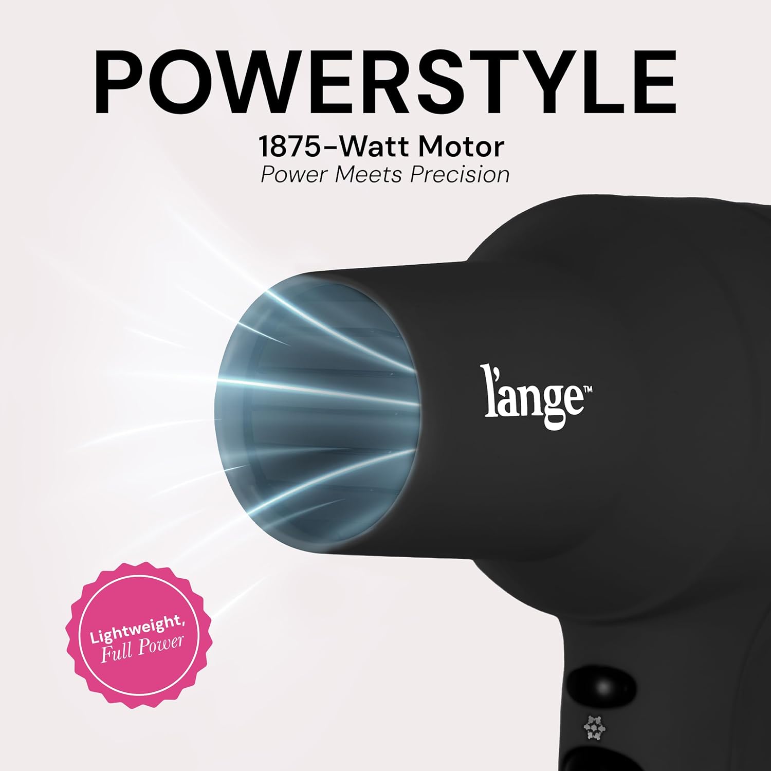 L'ANGE HAIR PowerStyle Turbo Ionic Hair Dryer (Black) - View 4