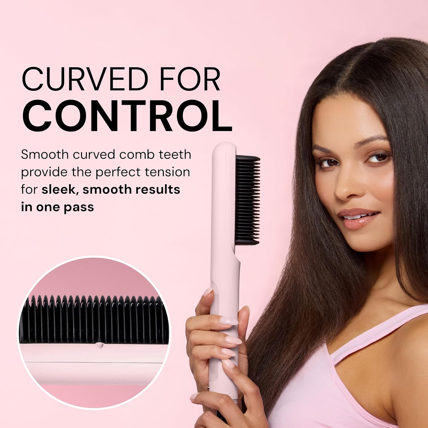 L'ANGE HAIR SteamSmooth Steam Smoothing Comb (Black) - View 5