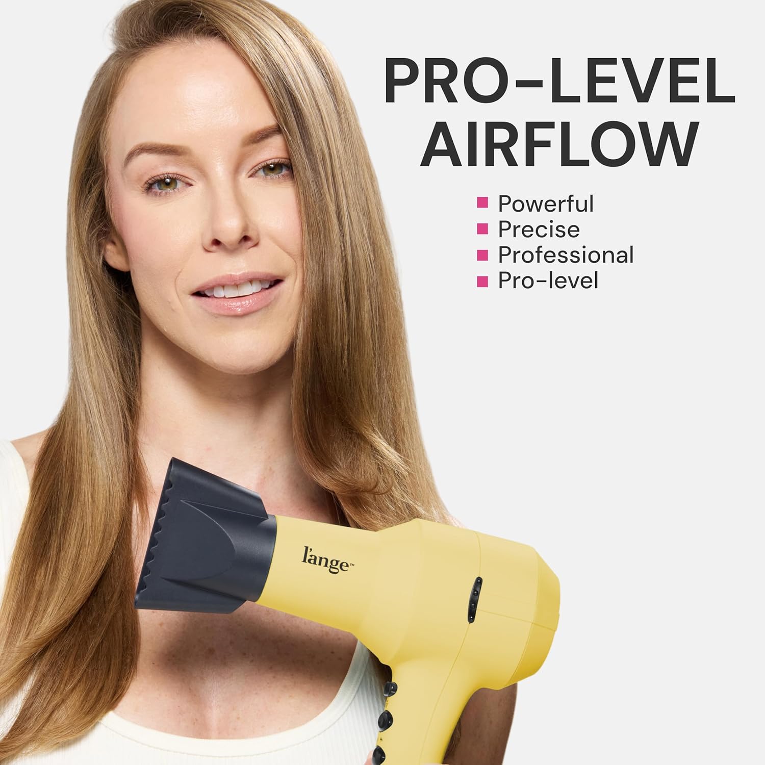 L'ANGE HAIR PowerStyle Turbo Ionic Hair Dryer (Yellow) - View 3