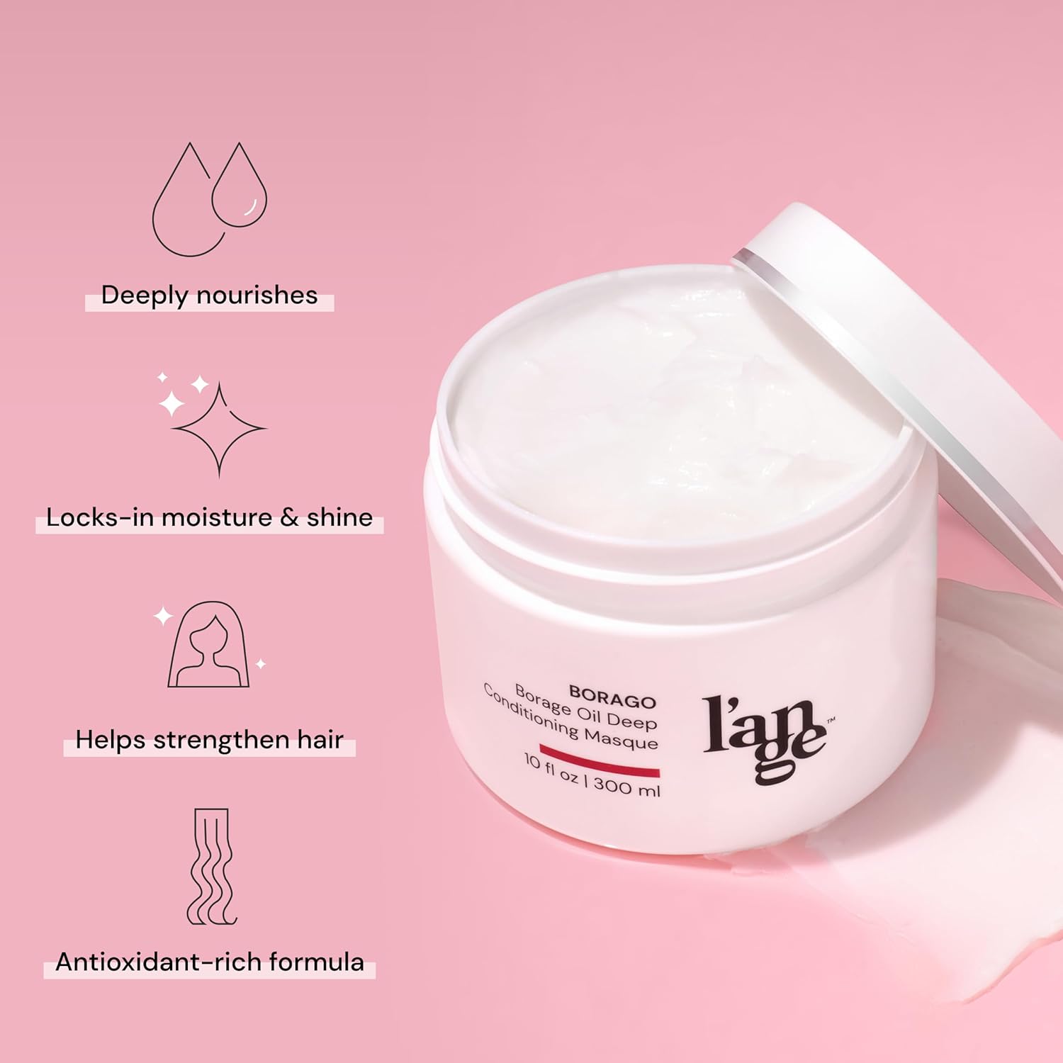 L'ANGE HAIR Borago Deep Conditioning Hair Mask for Damaged Hair (10 oz) - View 2