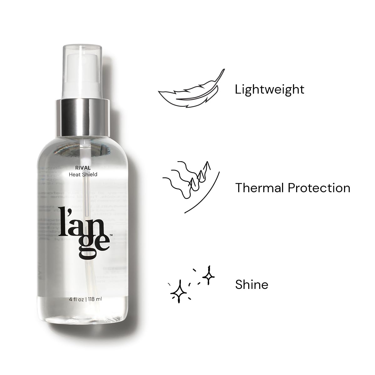 L'ANGE HAIR Rival Heat Shield (4 oz Bottle) - View 3